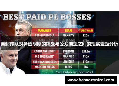 英超球队财务透明度的挑战与公众期望之间的现实差距分析